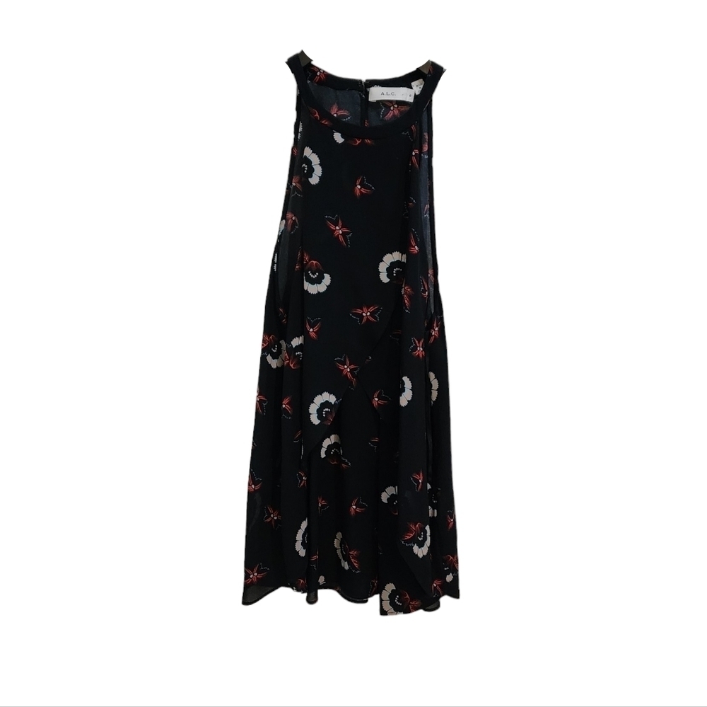 💜 A.L.C. 100% Silk High Neck Tank Top Sleeveless Blouse
